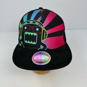 NEW Domo DJ Neon Mesh Adjustable SnapBack Hat RARE L1
